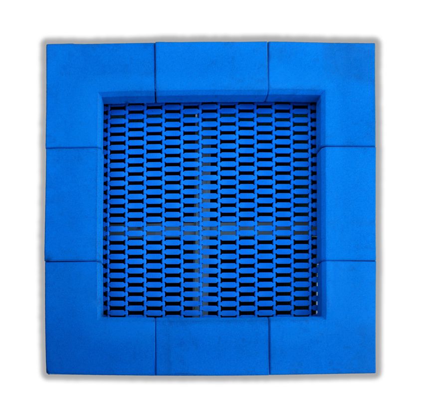 Trampolin 142 cm eckig, Bodeneinbau